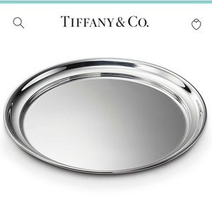 NWOT Tiffany & Co. 8” Round Pewter Tray